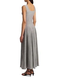 Jodie Wool Pleated Maxi Dress