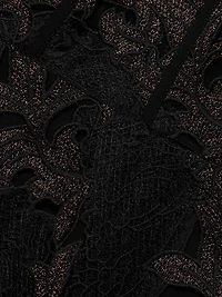 Lola Metallic Lace Midi-Dress