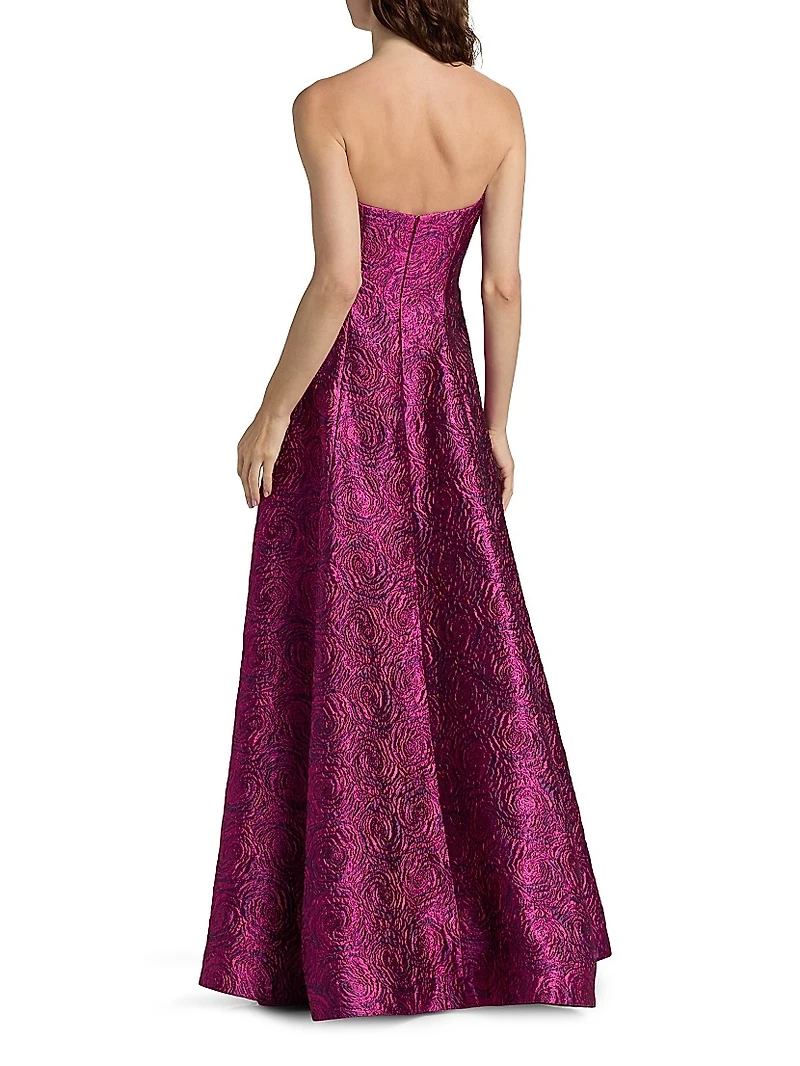 Mariana Jacquard Sweetheart Strapless Gown