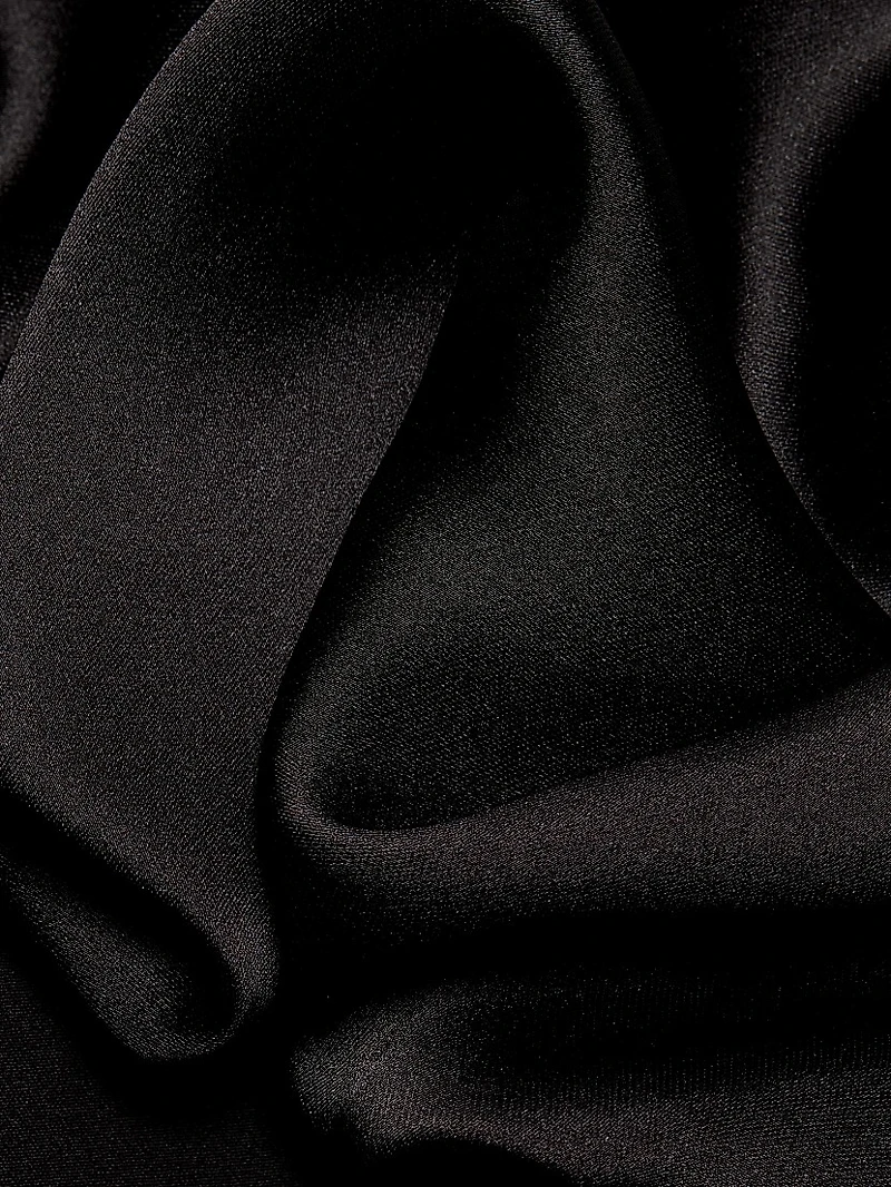 Eve Crepe & Satin Strapless Gown