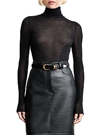 Hollyhock Cavallino Mixed Metal & Ponyhair Belt