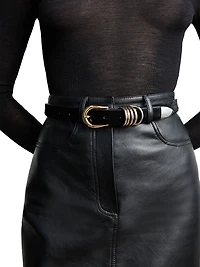 Hollyhock Cavallino Mixed Metal & Ponyhair Belt