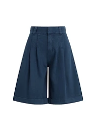 Brooks Nader Cotton-Linen Bermuda Shorts