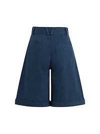 Brooks Nader Cotton-Linen Bermuda Shorts