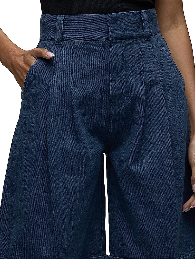 Brooks Nader Cotton-Linen Bermuda Shorts