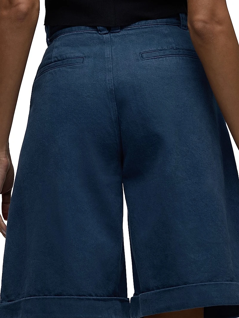 Brooks Nader Cotton-Linen Bermuda Shorts