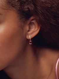 The Mini Diana 18K-Gold-Plated, Citrine & Cubic Zirconia Drop Earrings