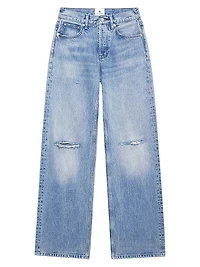 Hugh Relaxed-Fit Destructed Jeans