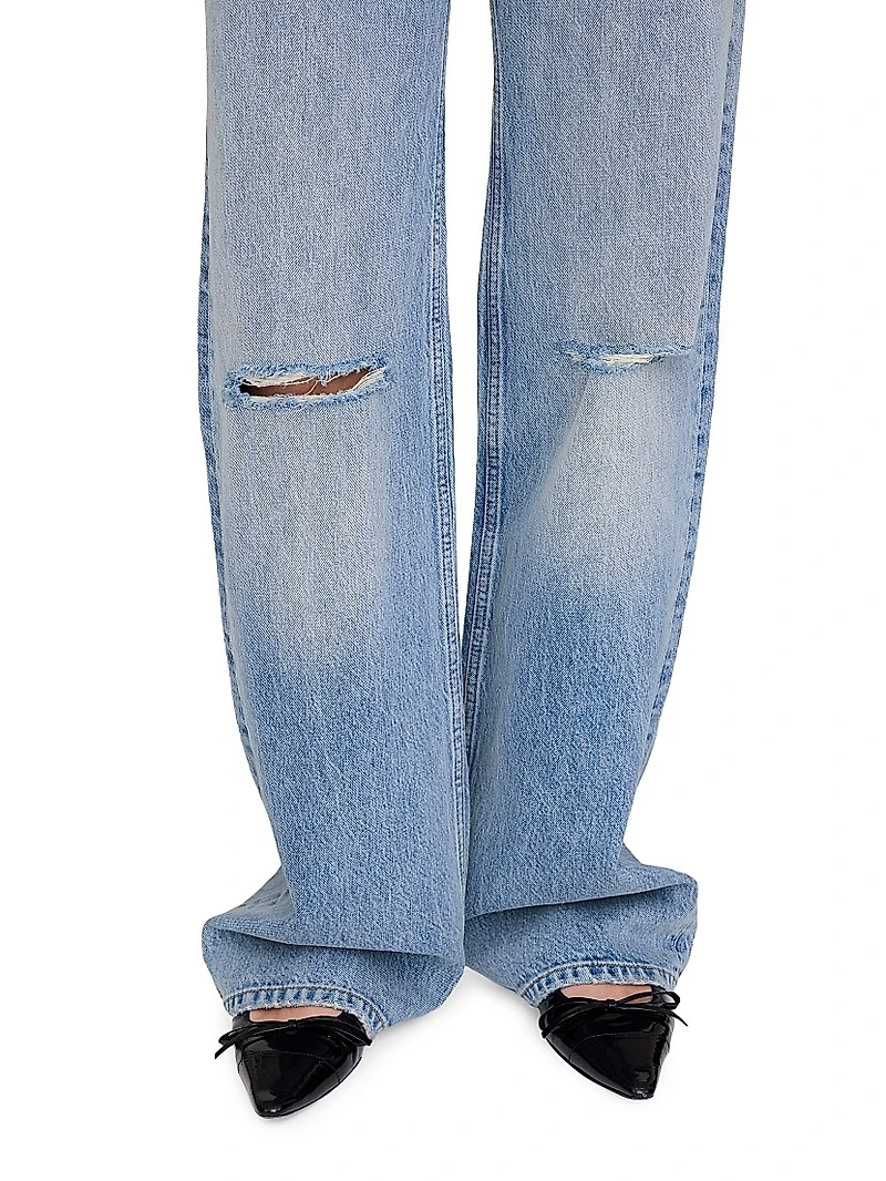 Hugh Relaxed-Fit Destructed Jeans