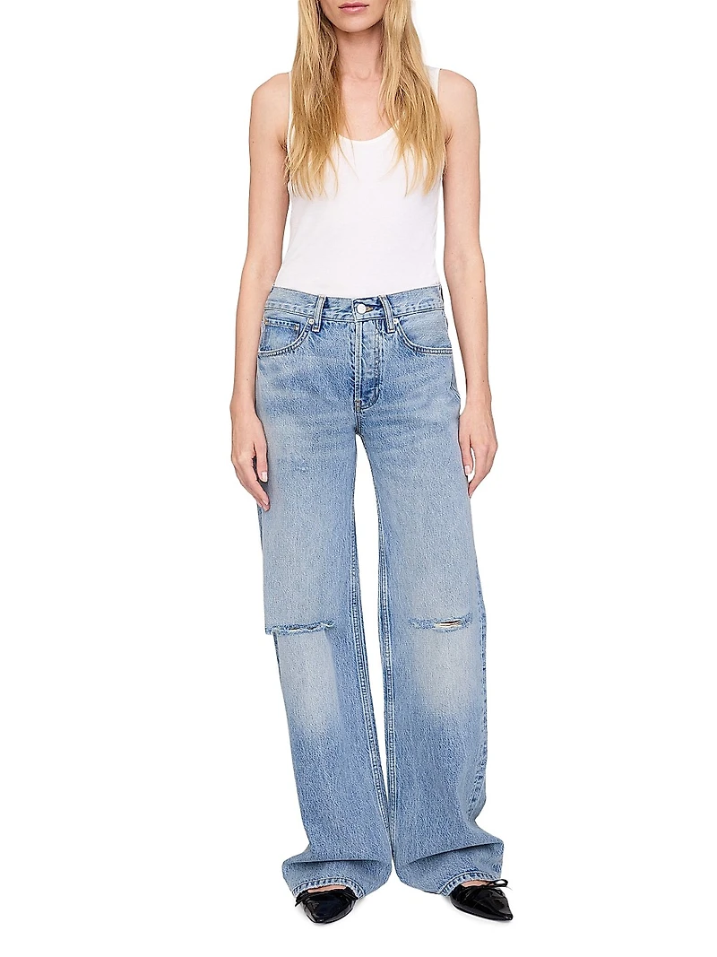 Hugh Relaxed-Fit Destructed Jeans