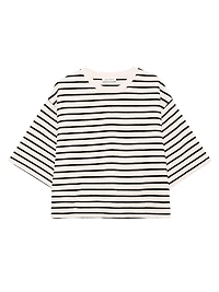 Myers Striped Cropped T-Shirt
