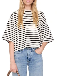 Myers Striped Cropped T-Shirt