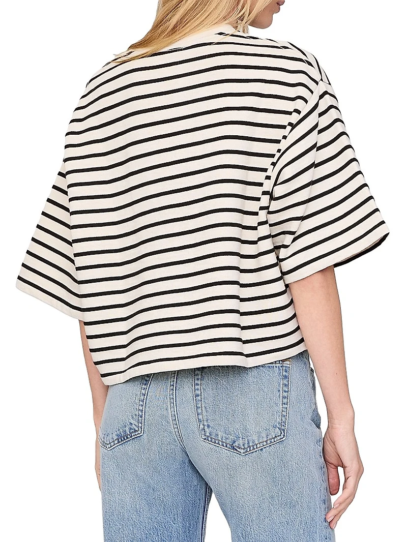 Myers Striped Cropped T-Shirt