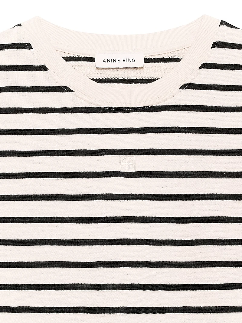 Myers Striped Cropped T-Shirt