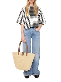 Myers Striped Cropped T-Shirt