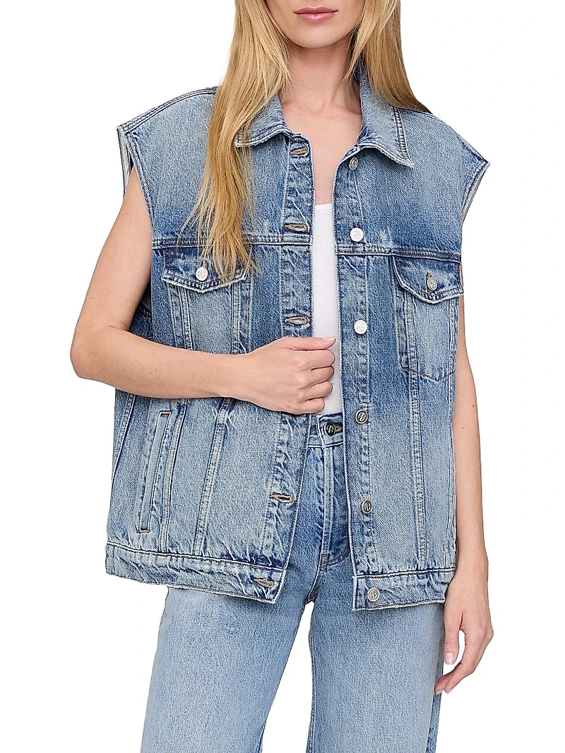 Rory Denim Boxy Vest