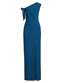 Gwen One-Shoulder Column Gown