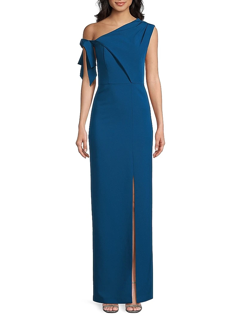 Gwen One-Shoulder Column Gown