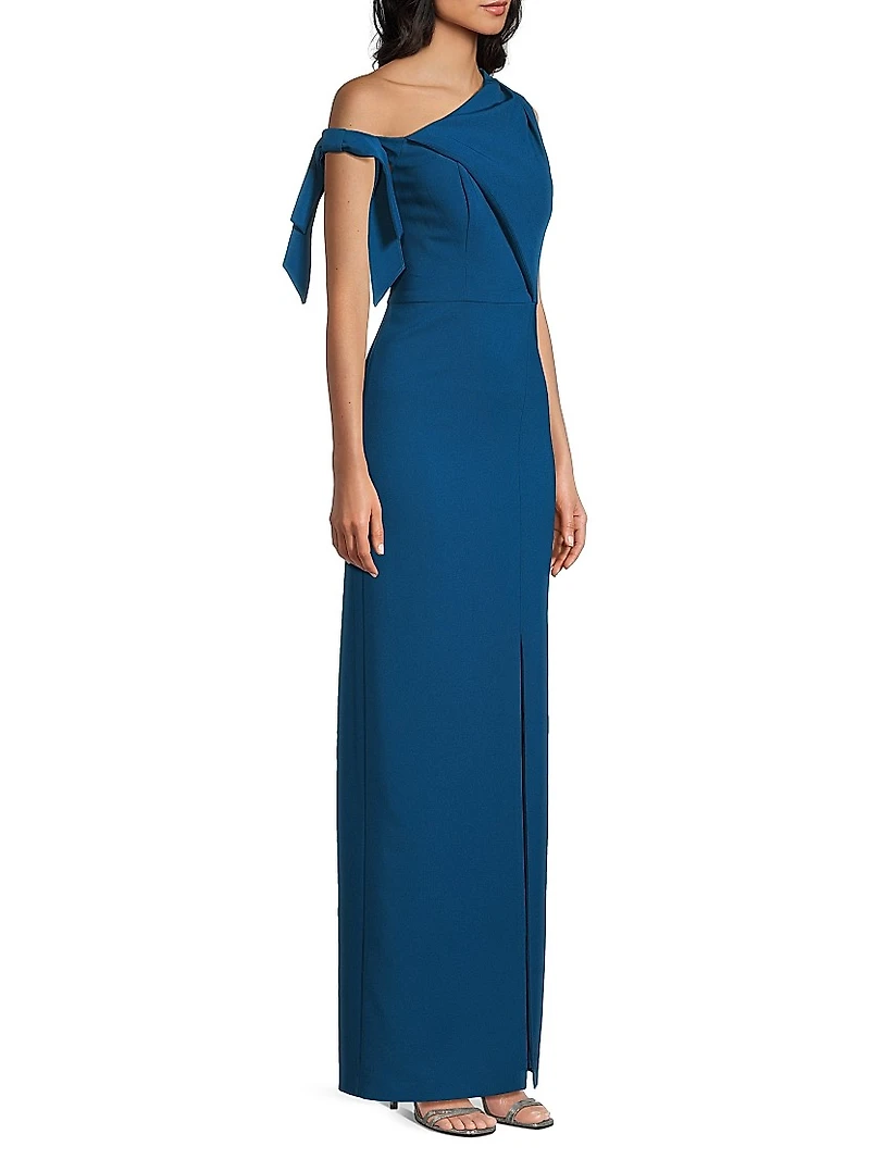 Gwen One-Shoulder Column Gown