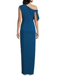 Gwen One-Shoulder Column Gown