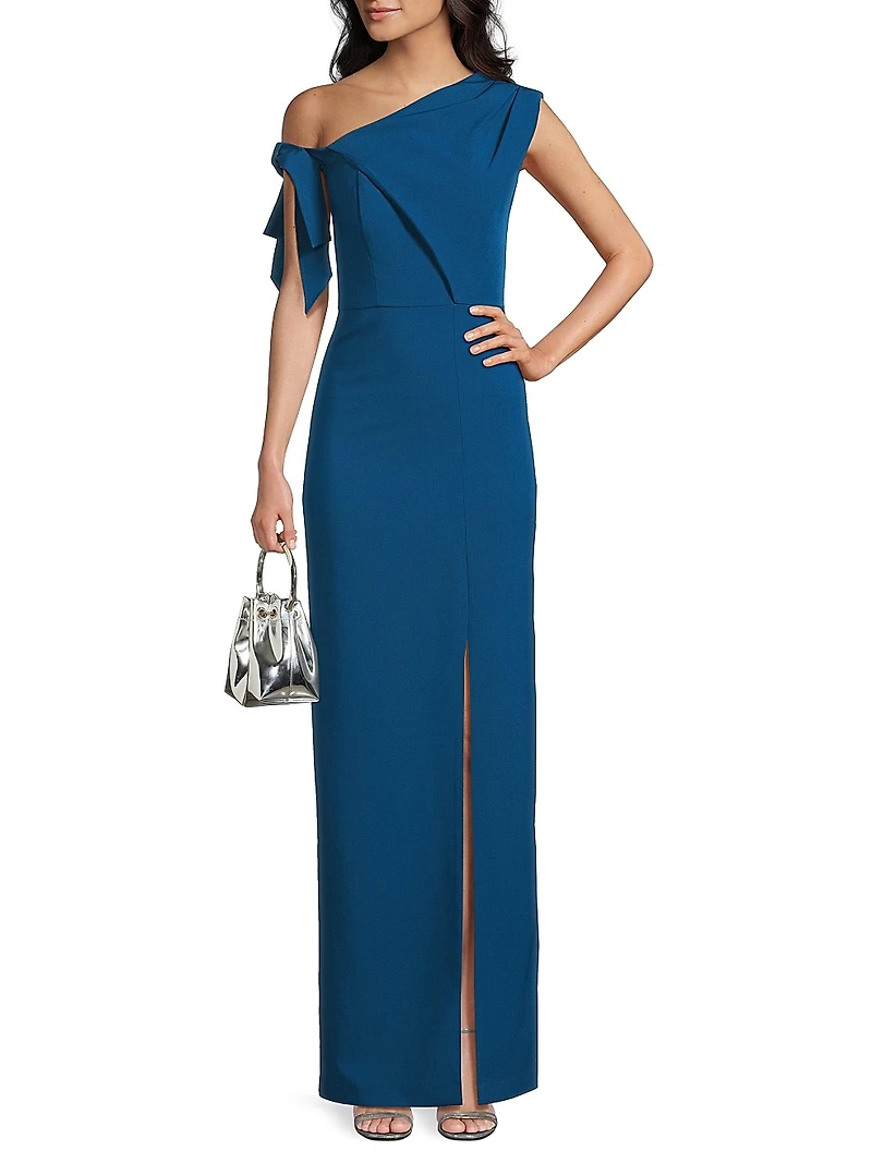 Gwen One-Shoulder Column Gown