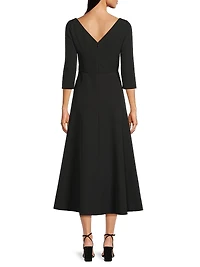 Greta Floral Bouquet Midi-Dress