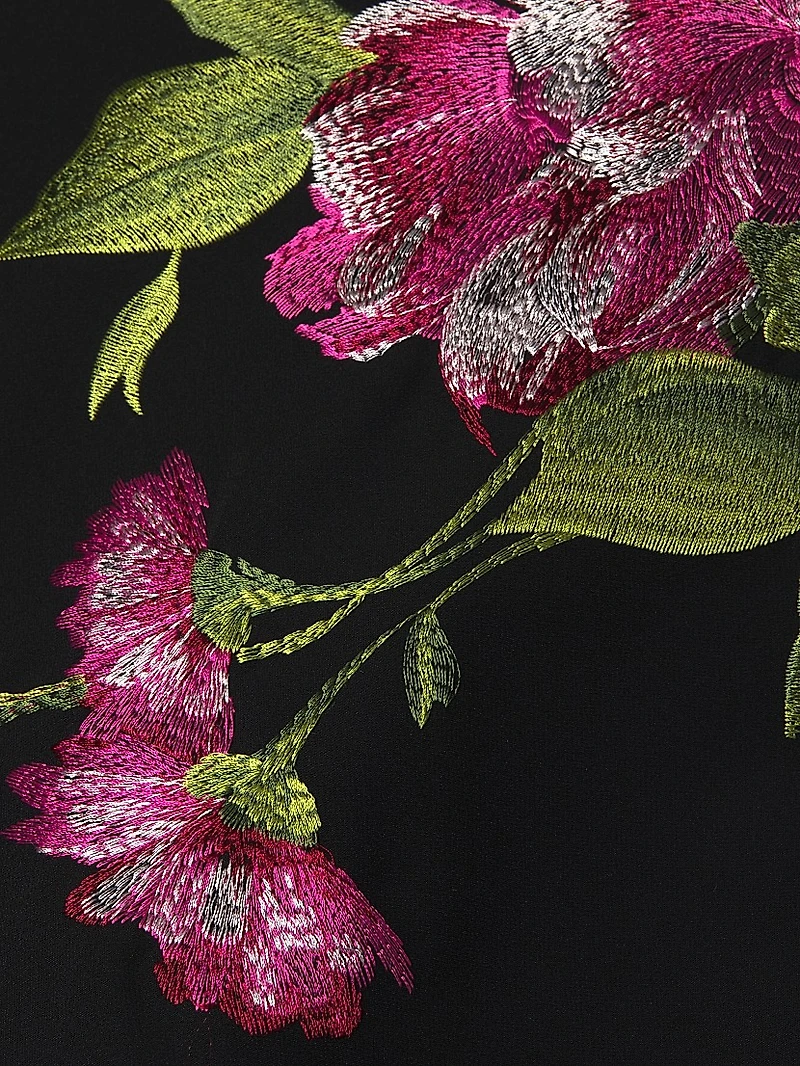 Greta Floral Bouquet Midi-Dress