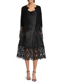 Campbell Lace-Trimmed Midi-Skirt