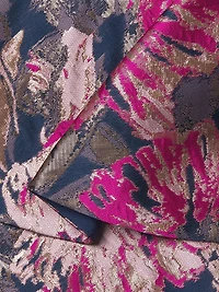 Paige Floral Jacquard A-Line Midi-Dress