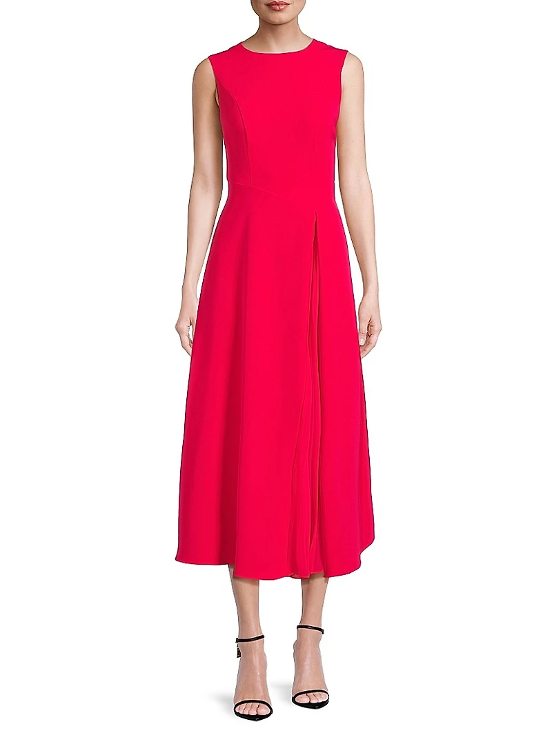 Elliot Crepe Midi-Dress