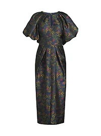 Jolie Pleated Tea-Length Dress