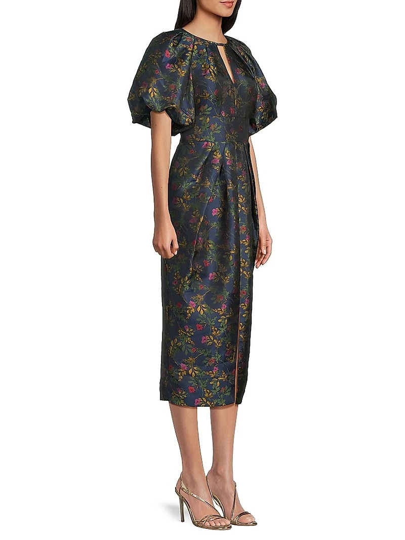 Jolie Pleated Tea-Length Dress
