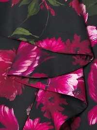 Josephine One-Shoulder Ruffled Column Gown