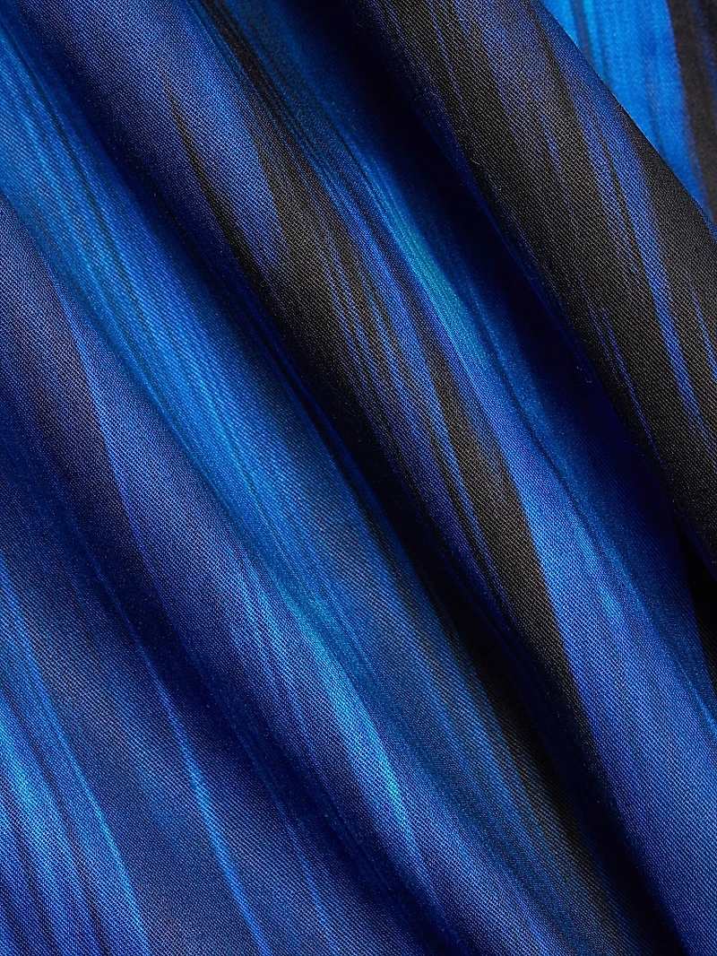 Miriam Printed Cotton Belted Knee-Length Dress