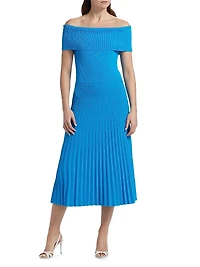 Yelena Off-The-Shoulder Midi-Dress