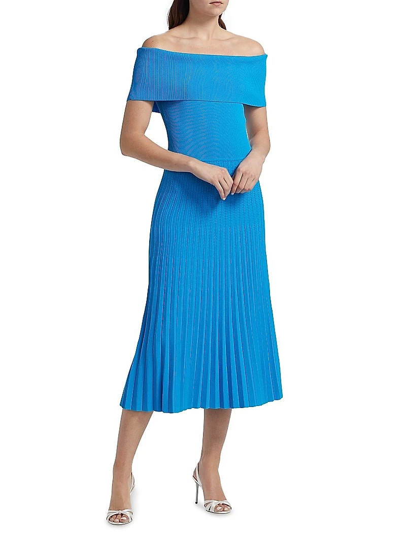 Yelena Off-The-Shoulder Midi-Dress