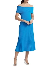 Yelena Off-The-Shoulder Midi-Dress
