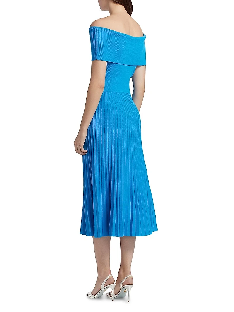 Yelena Off-The-Shoulder Midi-Dress