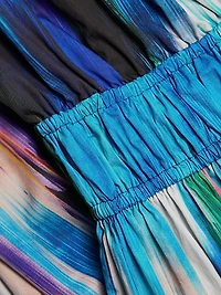 Adela Ikat-Print Cotton Maxi Dress