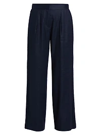 The Aster Crochet Inset Linen Pants