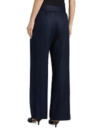 The Aster Crochet Inset Linen Pants