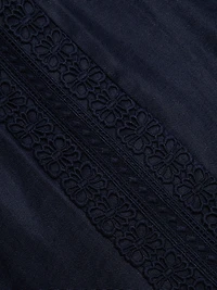 The Aster Crochet Inset Linen Pants