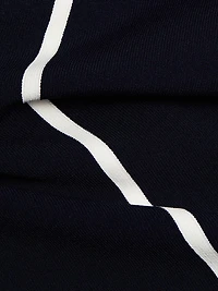 The Adrianna Piped Sweater Midi-Dress