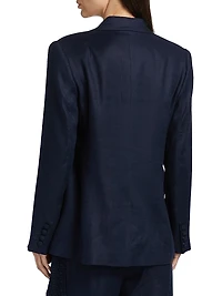 The Aster Embroidered Linen Jacket