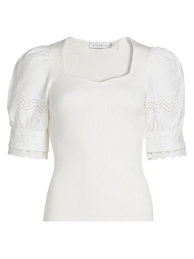 The Shoshana Mixed-Media Top