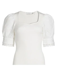 The Shoshana Mixed-Media Top