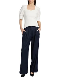 The Shoshana Mixed-Media Top