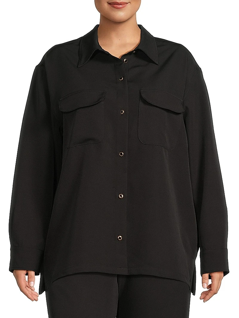 Plus The Payton Semi-Oversized Shirt