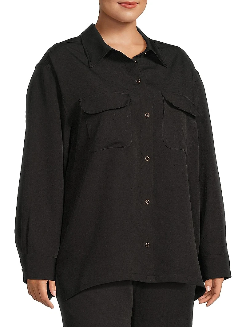 Plus The Payton Semi-Oversized Shirt