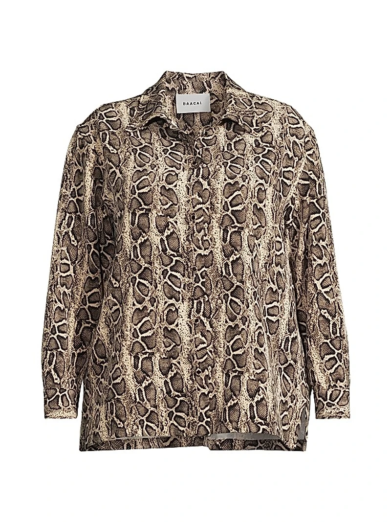 Plus The Quinn Python Print Shirt